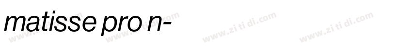 matisse pro n字体转换